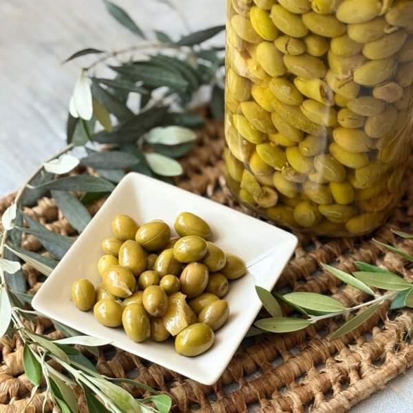 Pickled Green Olives 500 grams زيتون اخضر مكبوس